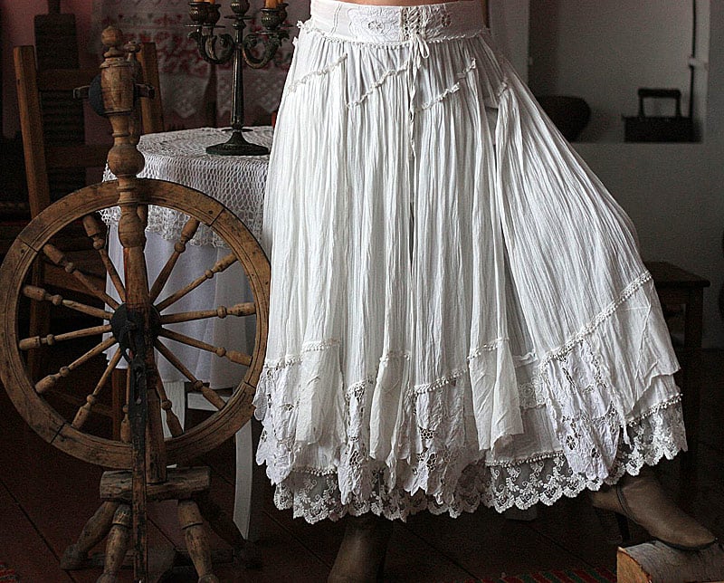 Бохо юбка из хлопка