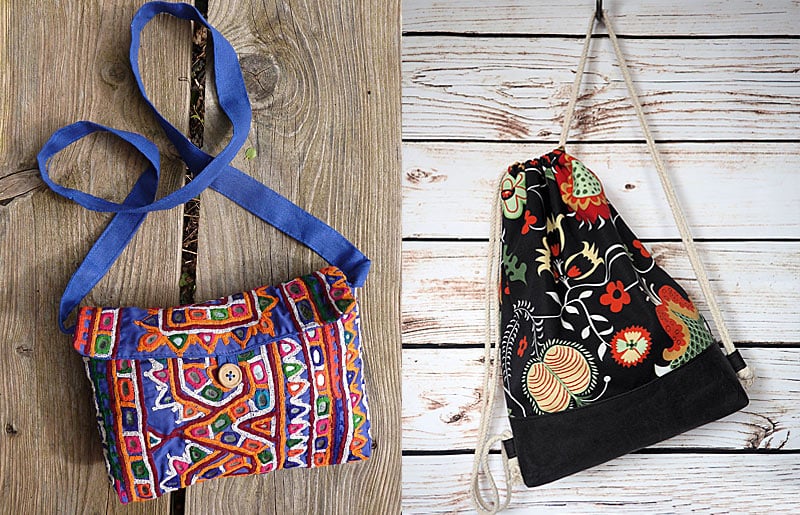 Сумка и рюкзак в стиле бохо
