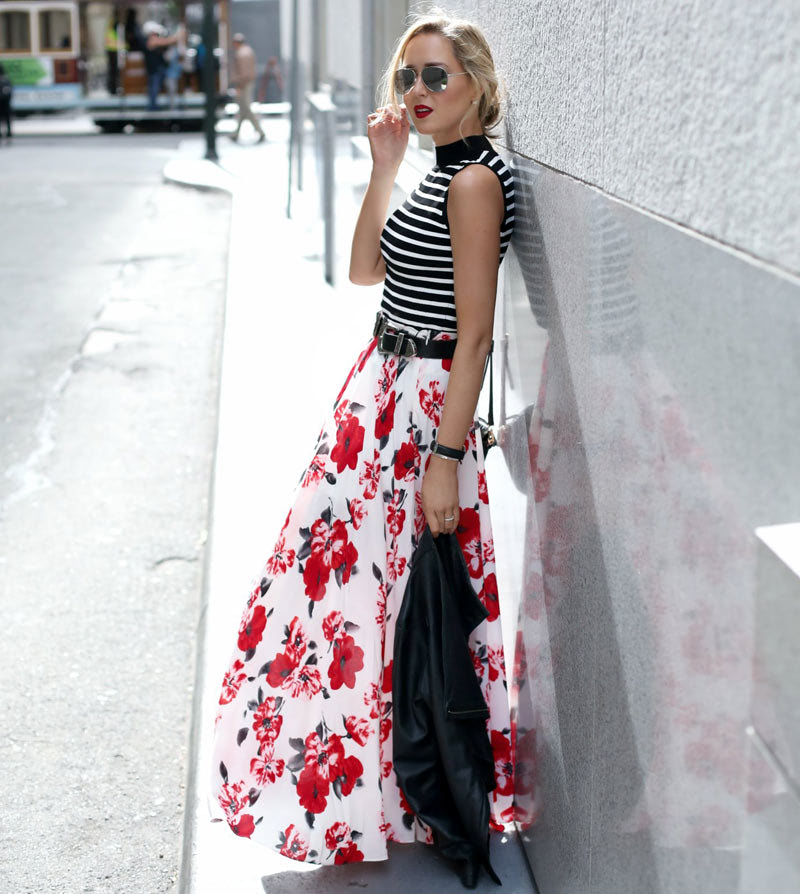 Индийские юбки с цветочным принтом