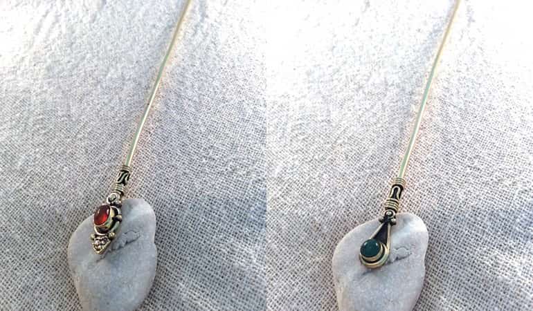 Заколки с камнями