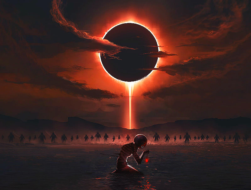 Кольцевое солнечное затмение как выглядит