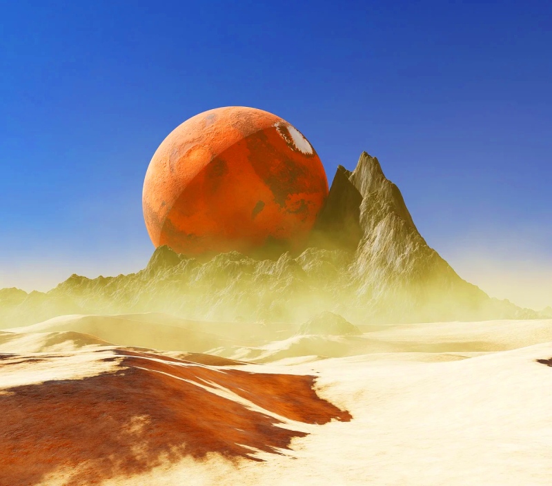 Затмения осени и планета Марс