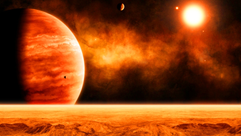 Солнечное затмение и Марс