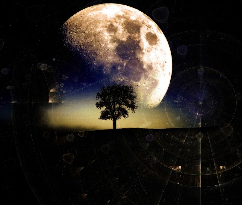 Затмение лунное весной