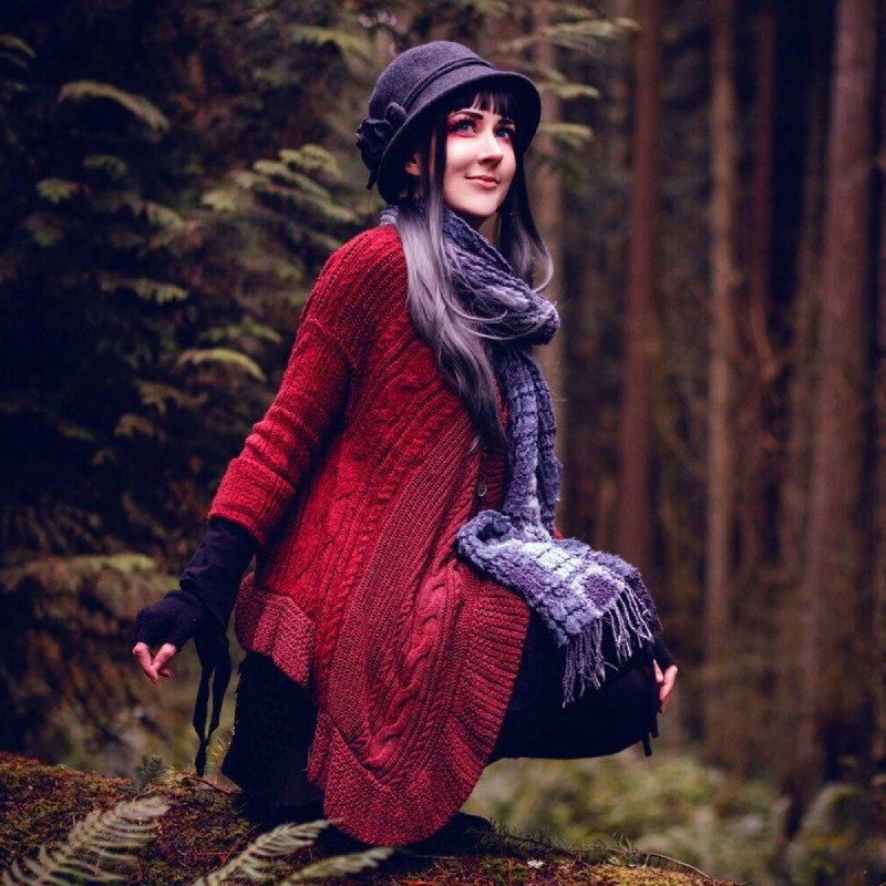 Теплая шапка бохо